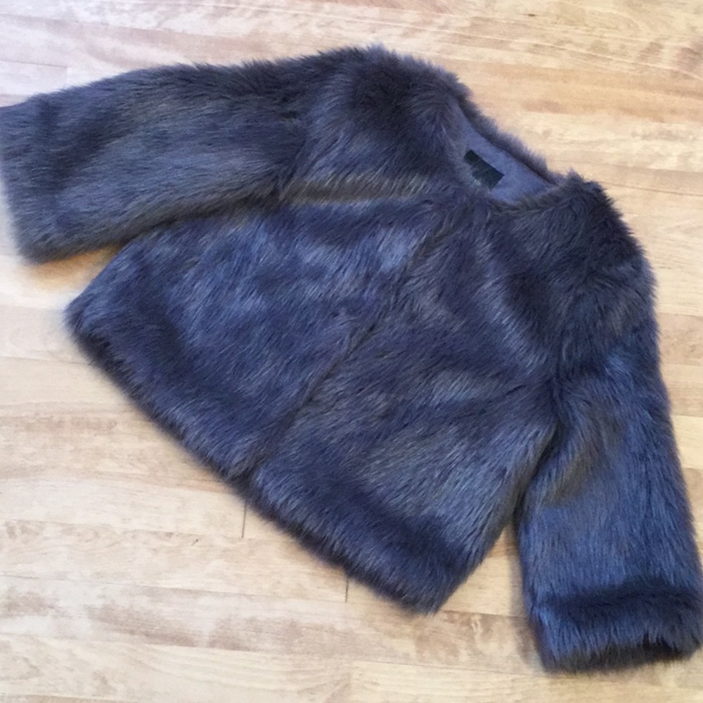 Forever 21 fur look jacket size S